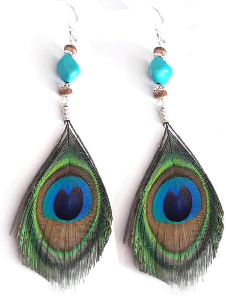 Faux Fur Pom Pom Tassel Drop Dangle Earrings Set