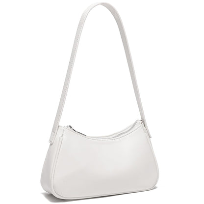 Small Shoulder Bag for Women Cute Mini Purse Trendy Vegan Leather Y2k Crescent Handbag