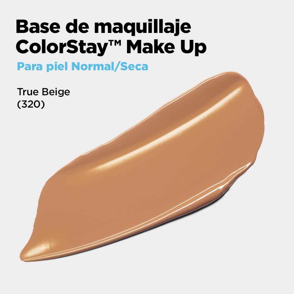Revlon Liquid Foundation, ColorStay Face Makeup for Normal &amp; Dry Skin, SPF 20, Longwear Medium-Full Coverage with Natural Finish, 240 Medium Beige, 1 Fl Oz