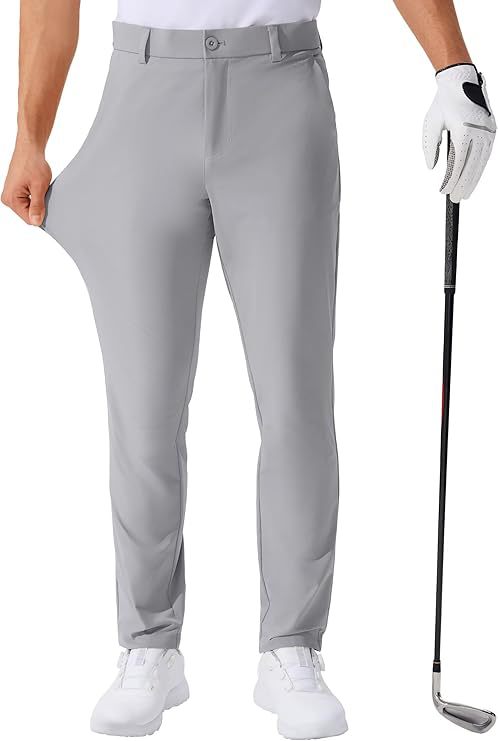 Stretch Solid Color Golf Men&