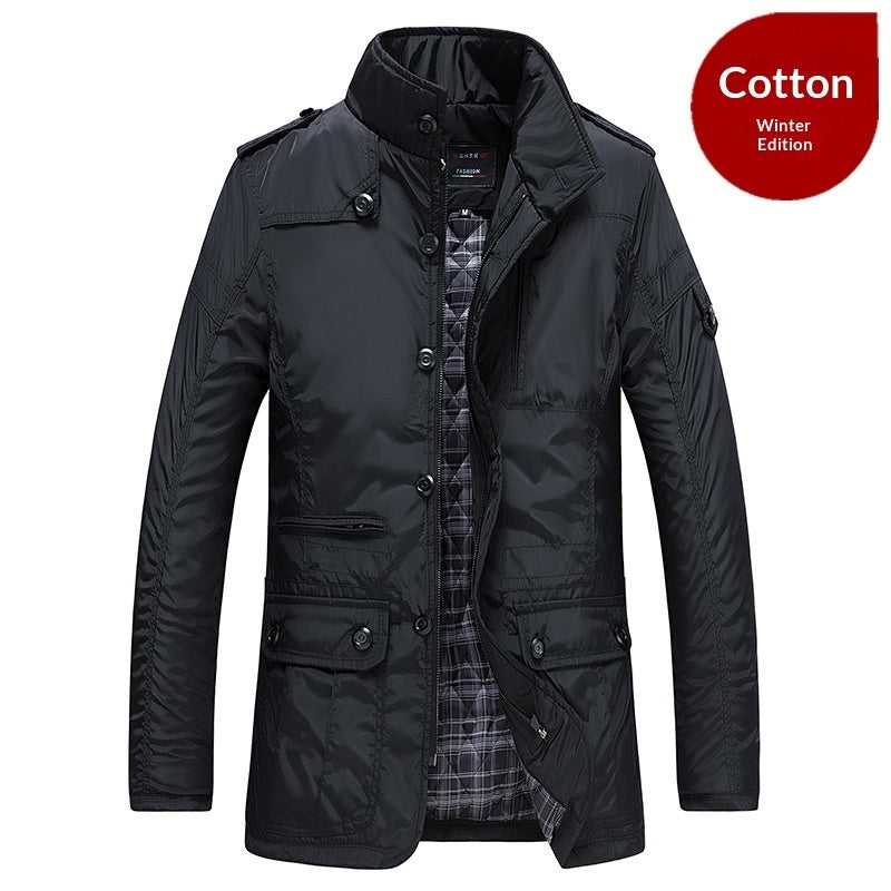 Autumn And Winter New Mid-length Jacket Men&