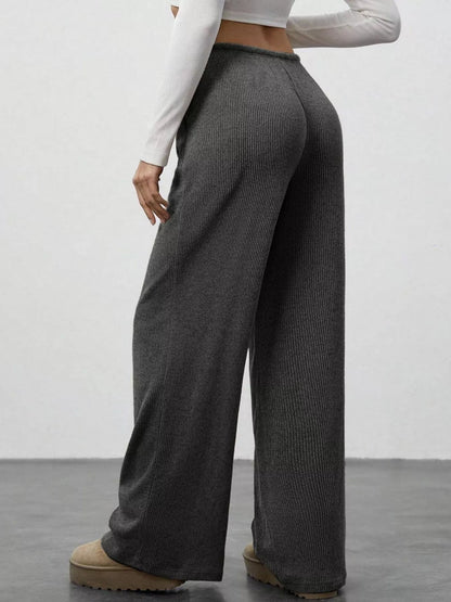Relaxed Fit Wide Leg Pants