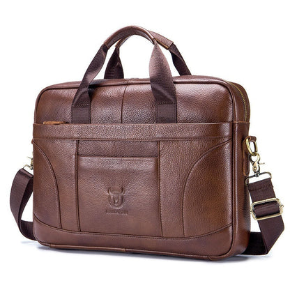 Full-grain Leather Large-capacity Men&