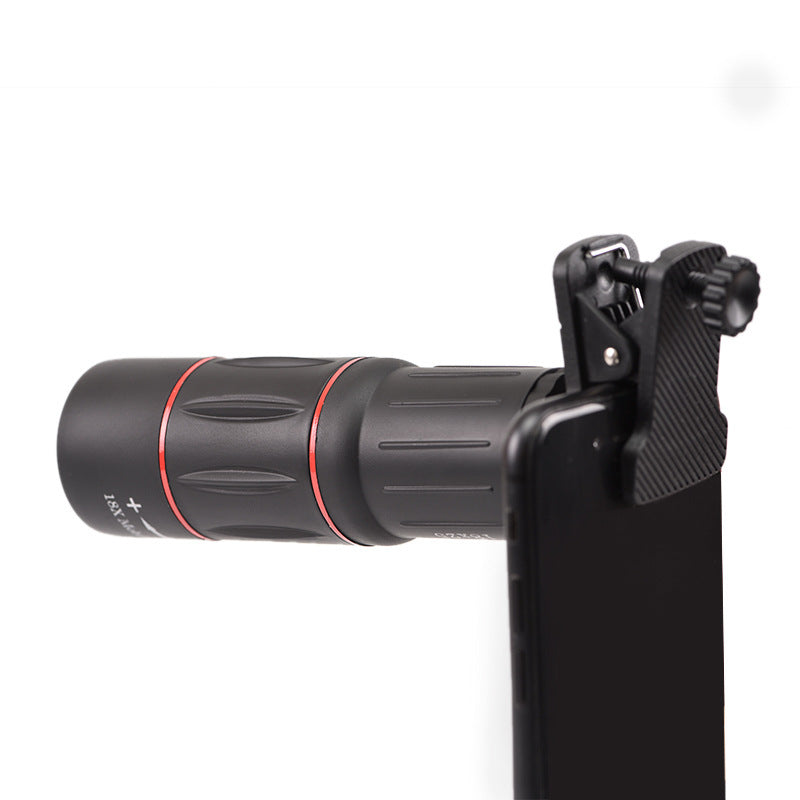 Compatible 18X Telescope Zoom Mobile  Lens ForSamsung Smartphones Universal Clip Telefon Camera Lens With Tripod