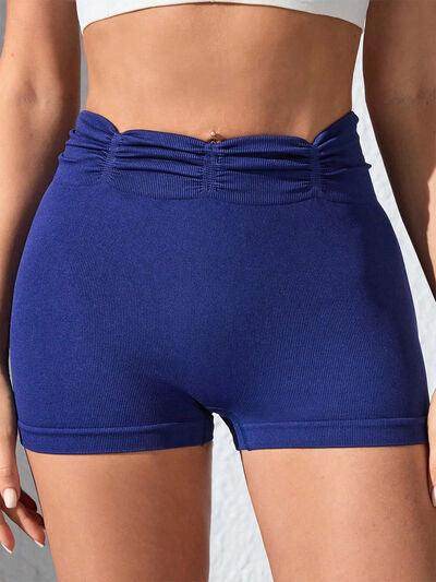 Ruched High Waist Active Shorts for Comfortable Workouts