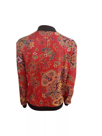 Zip Up Printed Jacket
