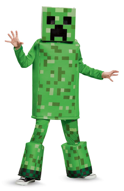 Creeper Prestige Minecraft Child Costume Large 10-12
