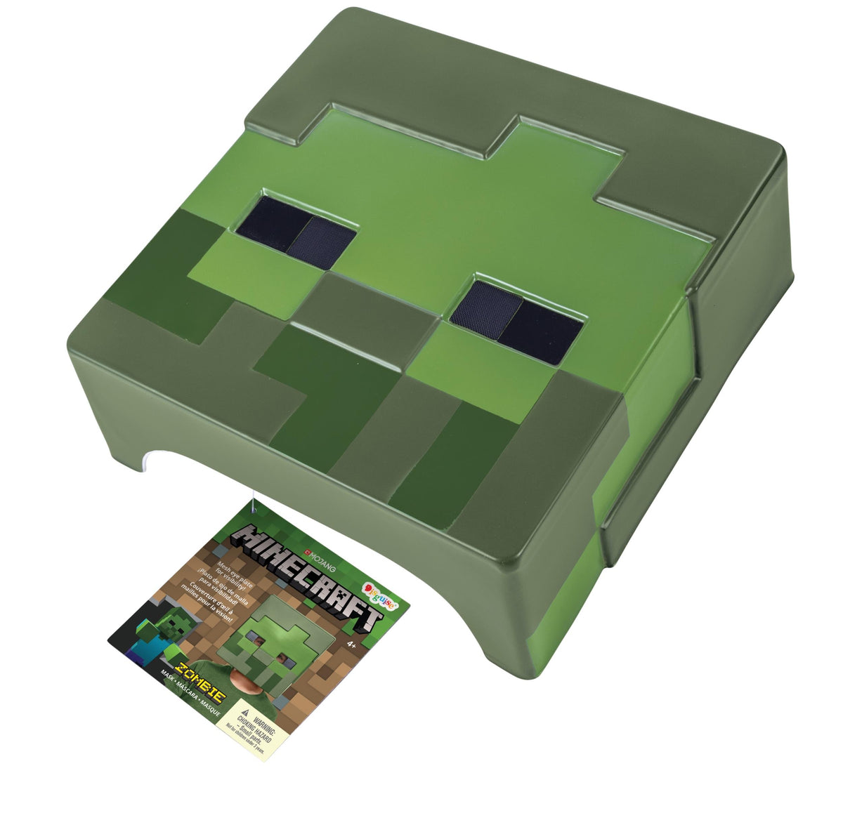 Zombie Minecraft Costume Half Mask Child Size