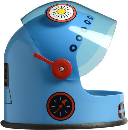 Space Robot Blue Alien Helmet Child Hat