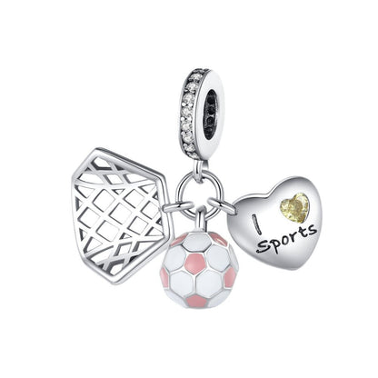 Travel Sketching Sports Soccer Bracelet Pendant Accessory