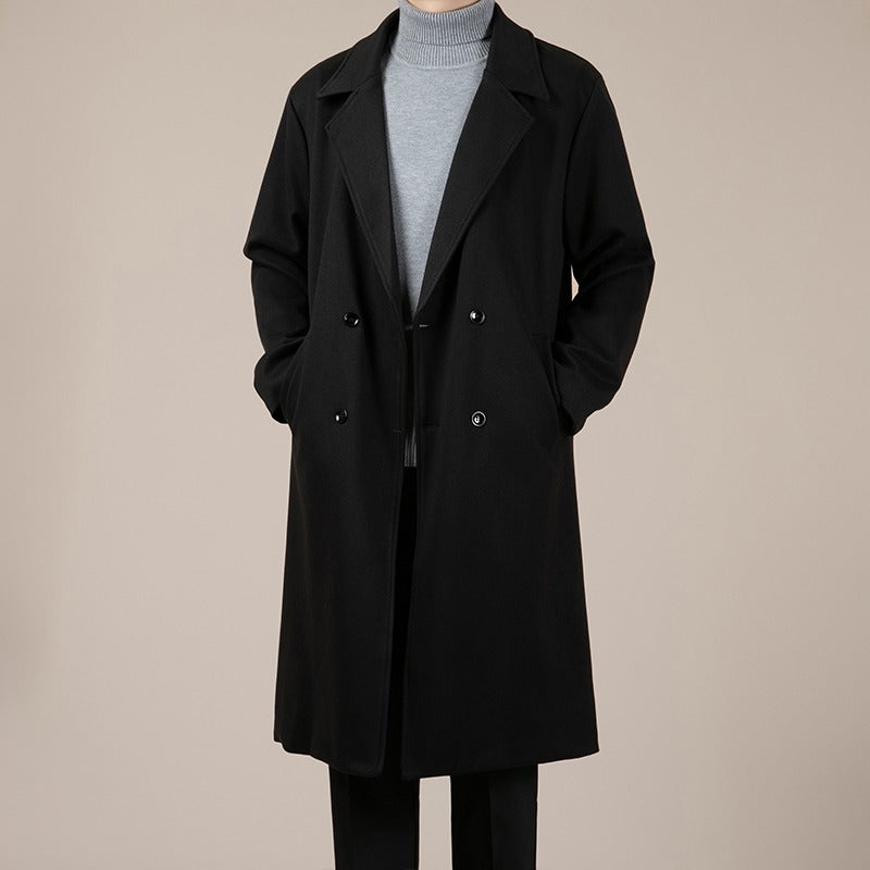 Autumn And Winter Trench Men&