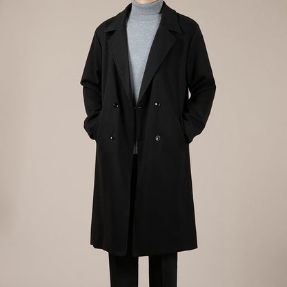 Autumn And Winter Trench Men&