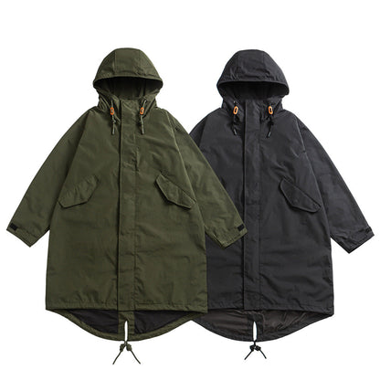 Loose-fit Retro-style Mid-length Trench Coat