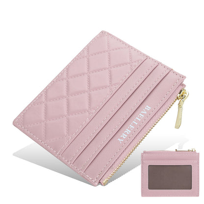 Womens Drivers License Card Holder Slim Zippered ID Case