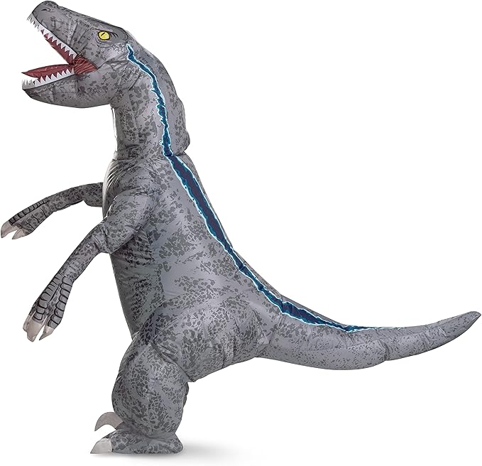 Jurassic World Blue Dinosaur Inflatable Adult Costume Size Standard