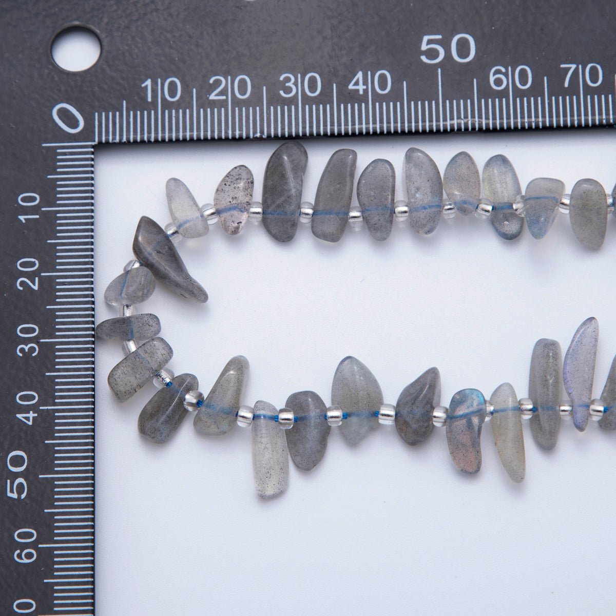 5.5mm Geometric Pebble Natural Gemstone Bead Strand Finding | WA-1971
