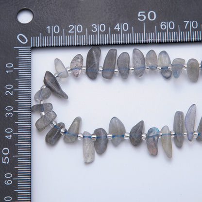 5.5mm Geometric Pebble Natural Gemstone Bead Strand Finding | WA-1971