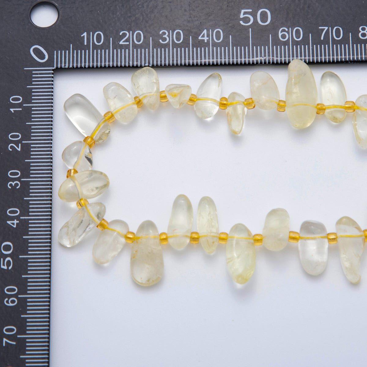 5.5mm Geometric Pebble Natural Gemstone Bead Strand Finding | WA-1971
