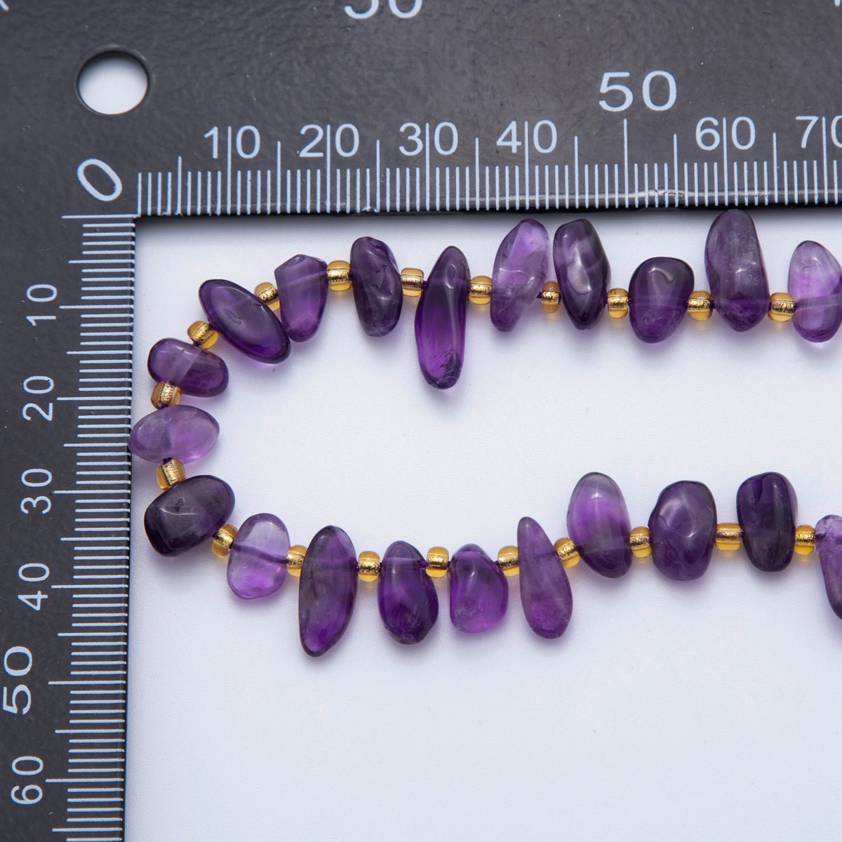 5.5mm Geometric Pebble Natural Gemstone Bead Strand Finding | WA-1971
