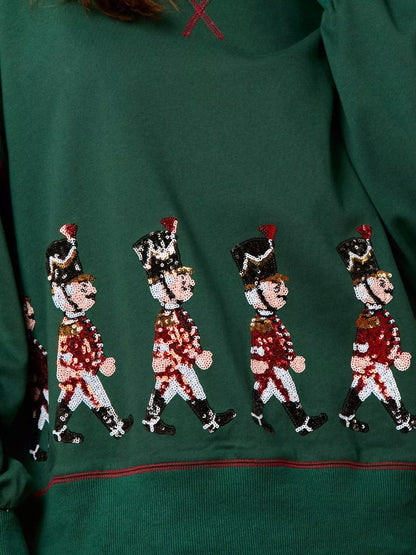 Christmas Marching Band Sequin Sweatshirt