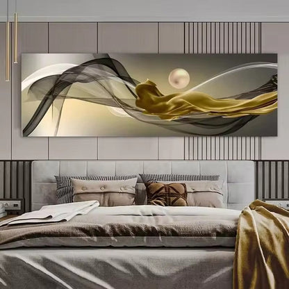 HD Single City Night Scene Canvas Painting