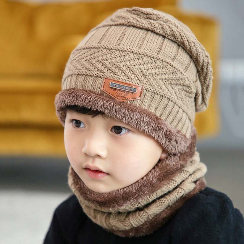 Warm knitted hat children&