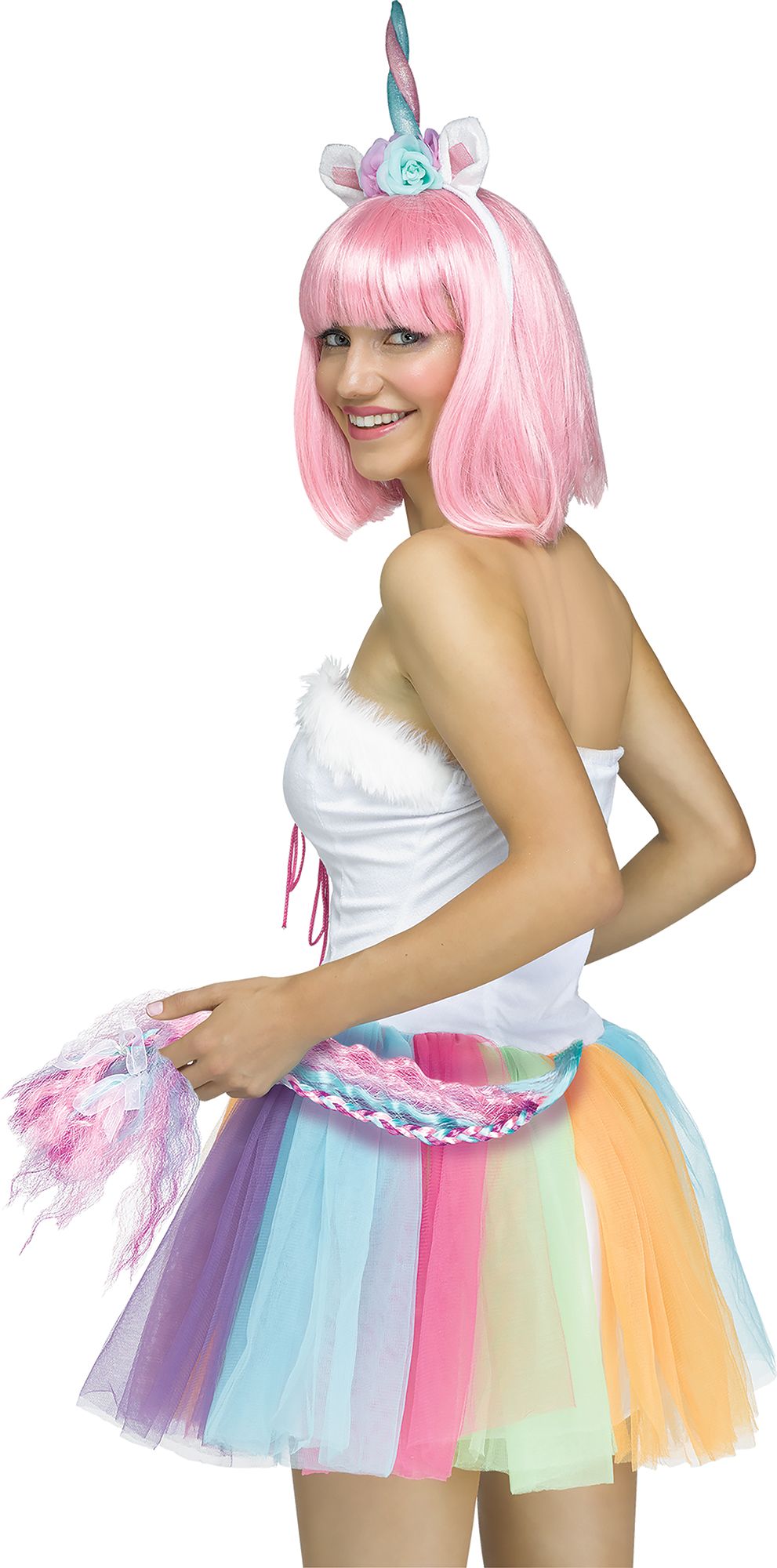 Fun World Horned Unicorn Horn &amp; Tail 2pc Costume Accessory Kit