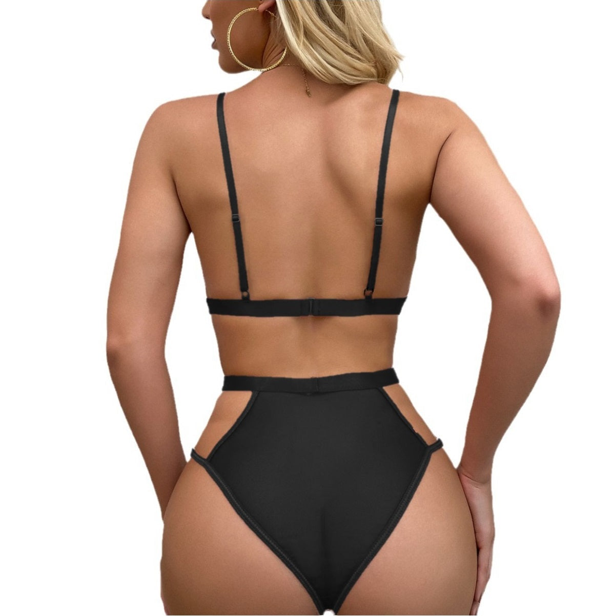 Ladies  Satin , Mesh Teddy with Front Detail at Bust in Blk, Burgundy &amp; Hunter Green