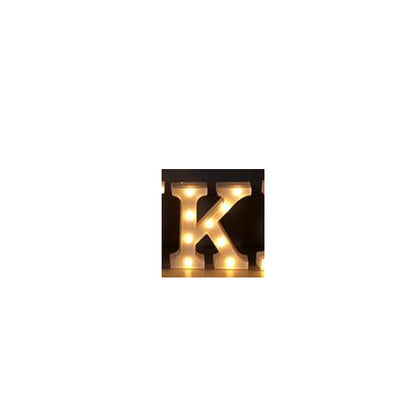 Luminous LED Letter Number Night Light English Alphabet Number Battery Lamp Romantic Wedding Christmas Party Decoration