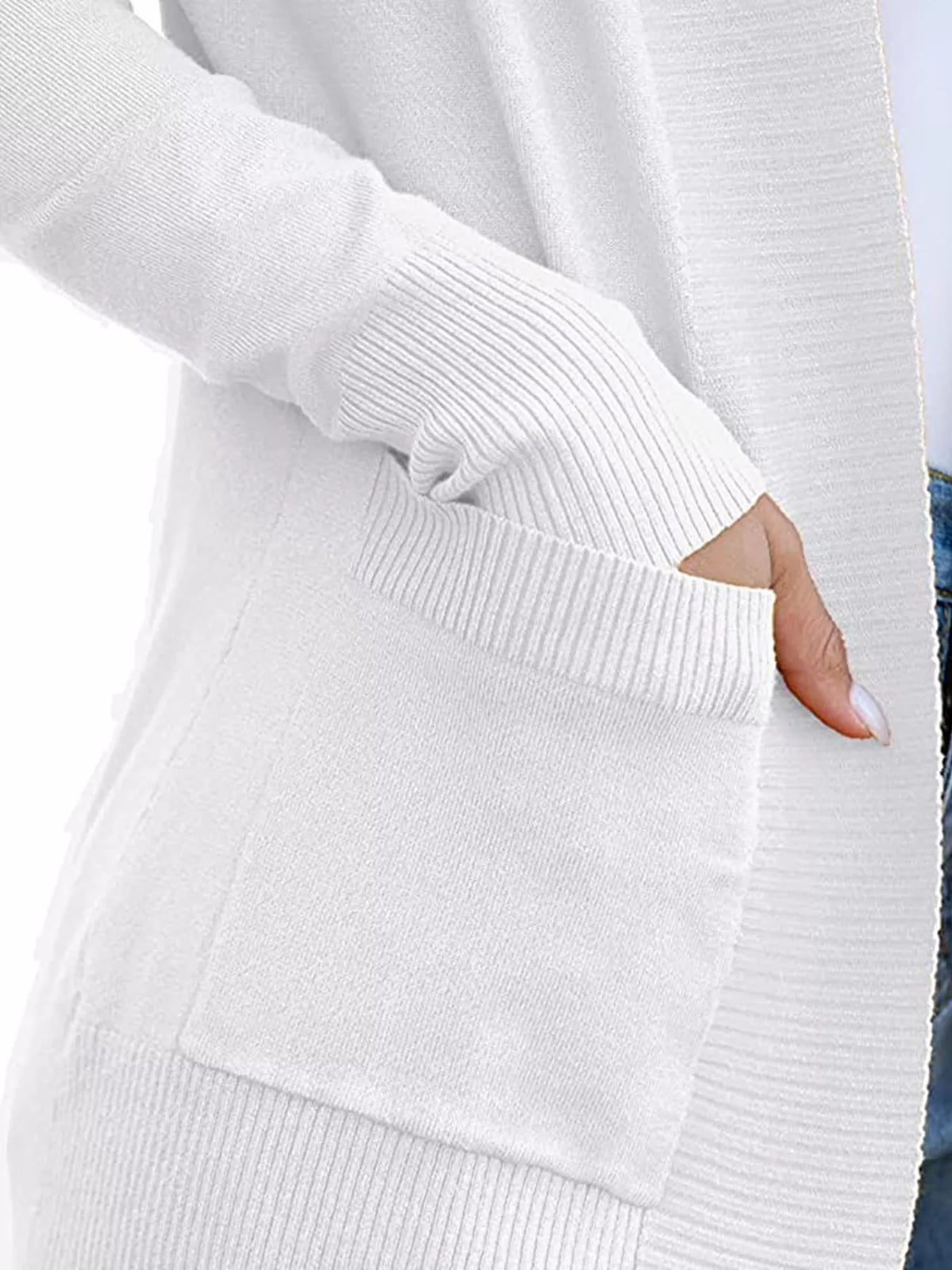 Open Front Knit Cardigan