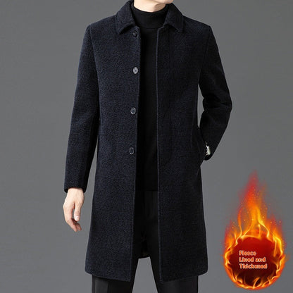 Temperament Lapel With Velvet Men&