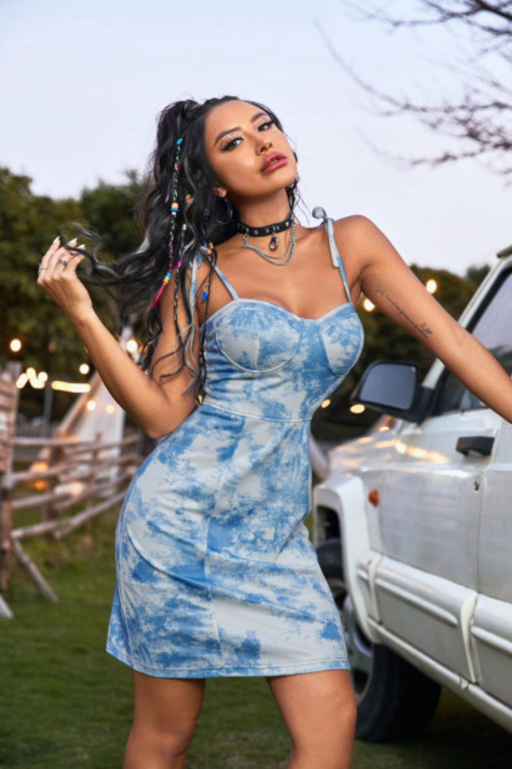 Tie-Dye Mini Dress