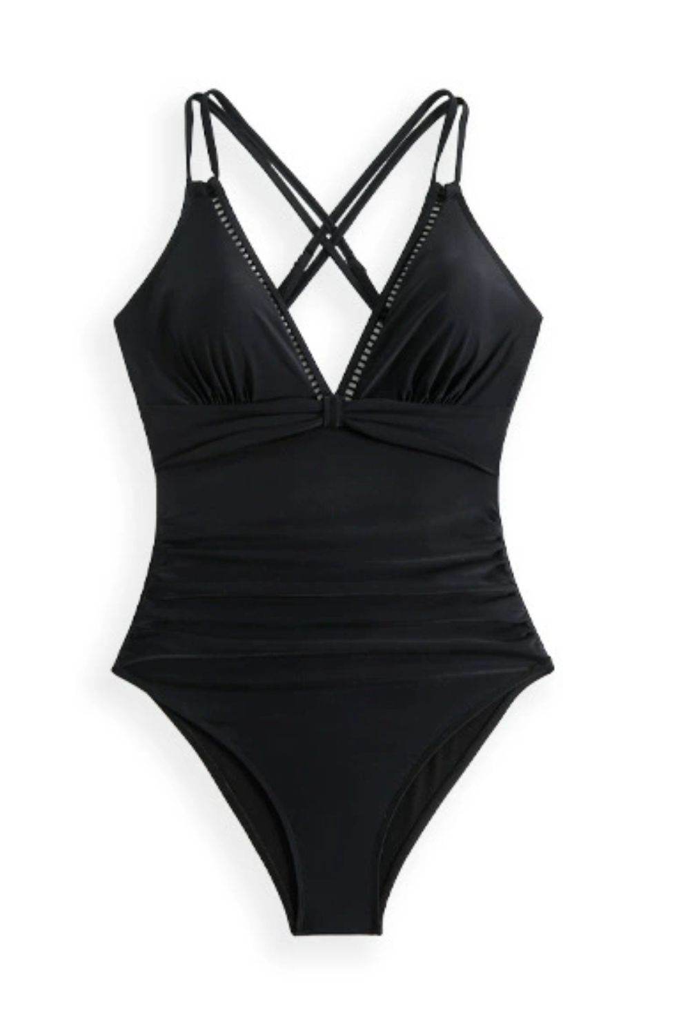 Double Spaghetti Strap One-Piece Swimwear