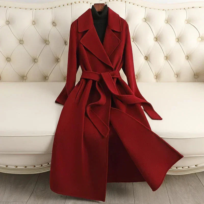 Autumn &amp; Winter Temperament Korean Wool Coat for Women – Elegant &amp;