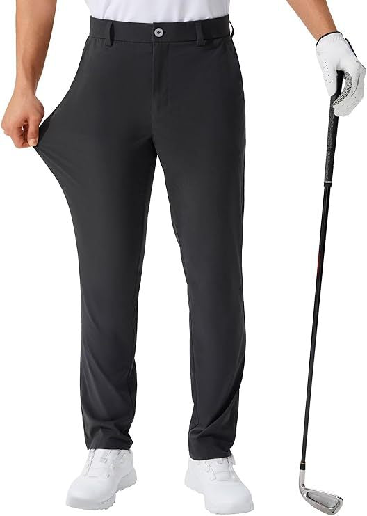 Stretch Solid Color Golf Men&