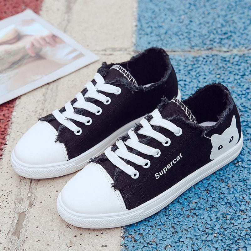 Fashion Spring Womens Sneakers Lace Up Casual Shoes Breathable Comfortable Women&