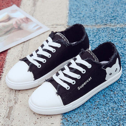 Fashion Spring Womens Sneakers Lace Up Casual Shoes Breathable Comfortable Women&