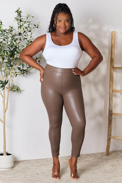 e.Luna Full Size High Waist Skinny Pants for Women