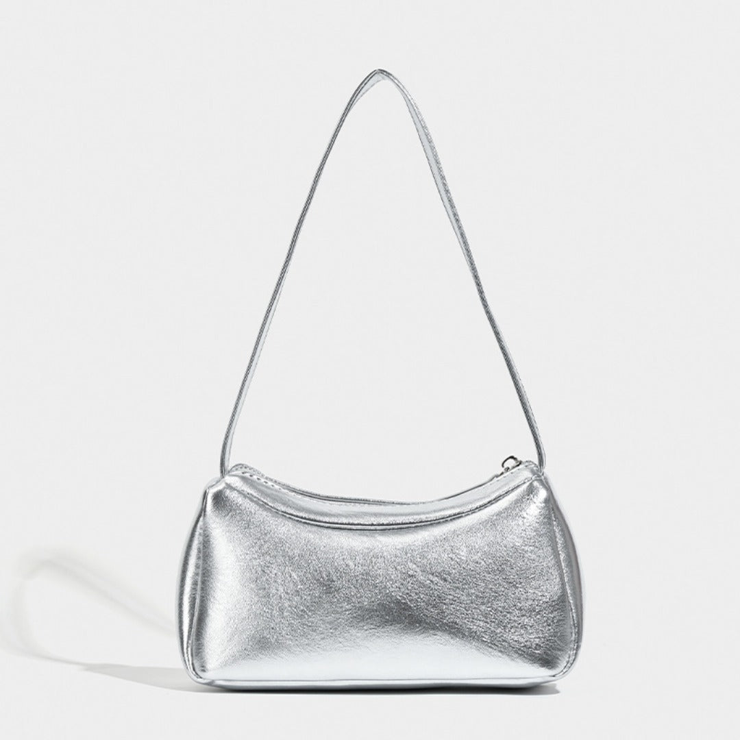 Silver small shoulder bag Design shoulder Bag, Bag Women&