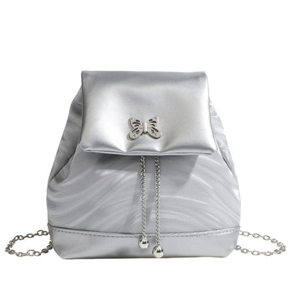 Mini chain backpack, bag women&