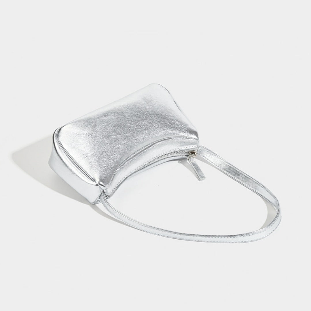 Silver small shoulder bag Design shoulder Bag, Bag Women&