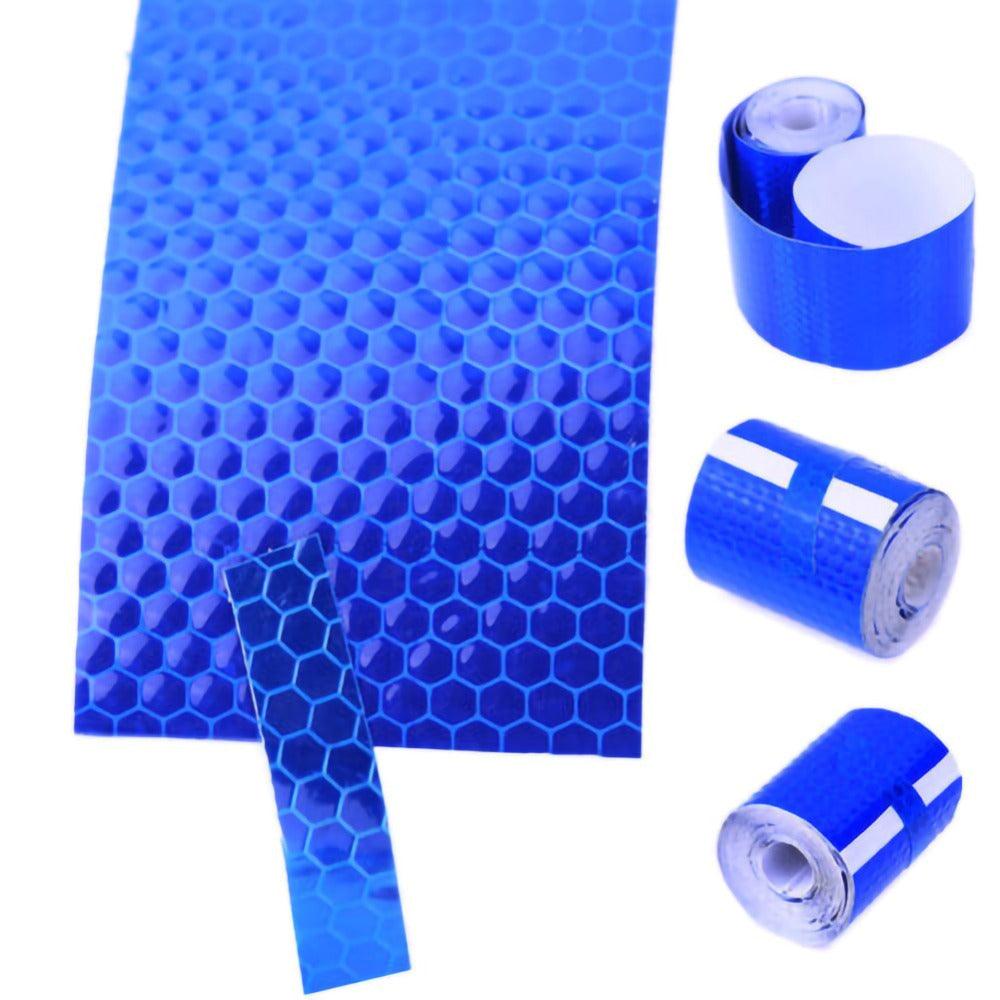 5cm*100cm Car Reflective Tape Safety Warning Car Decoration Waterproof White Silver Red Reflective Tape Sticker Reflector Protective Tape Strip Film Auto Motorcycle Sticker Reflective Tape for Trailer Car Truck Reflectors