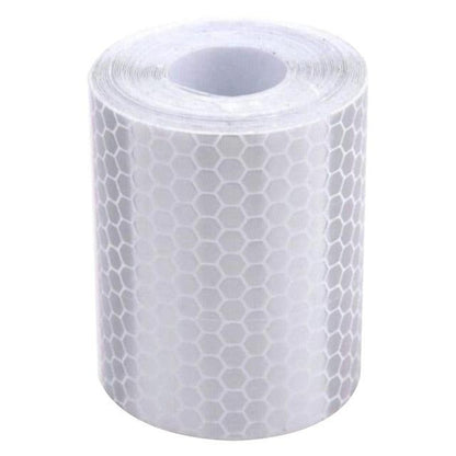 5cm*100cm Car Reflective Tape Safety Warning Car Decoration Waterproof White Silver Red Reflective Tape Sticker Reflector Protective Tape Strip Film Auto Motorcycle Sticker Reflective Tape for Trailer Car Truck Reflectors