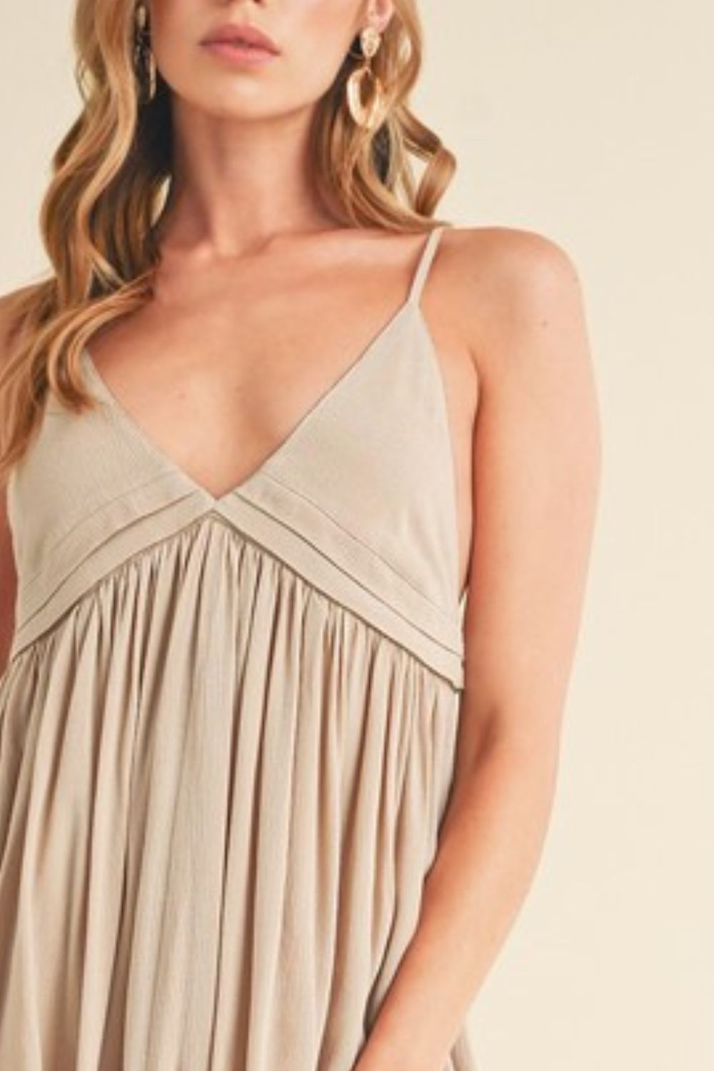 New Summer Ruched Plunge Mini Cami Dress For Women– Flattering, Comfortable, Sophisticated &amp; Alluring with a Sculpted Fit and Plunging Neckline for Special Occasions
