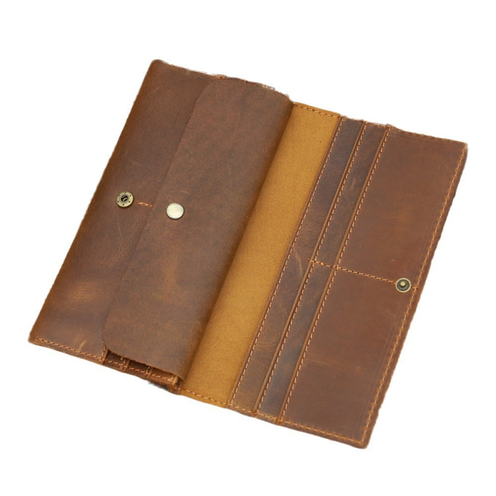 Retro Crazy Horse Leather Men&