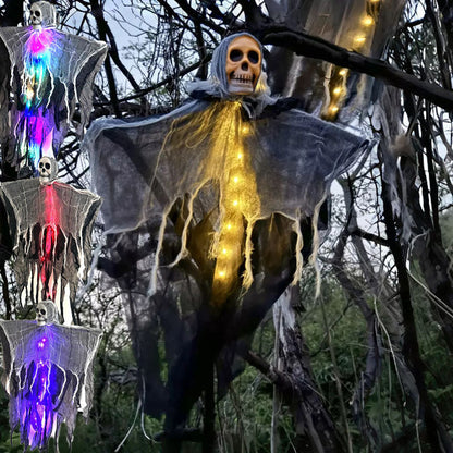 Halloween Decorations Horror Hanging Ghost Skull Skeleton Prop Perfect For Home Outdoor Yard Party Supplies Festival Decorations