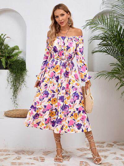 Stylish Printed Long Sleeve Midi Dress for All Occasions