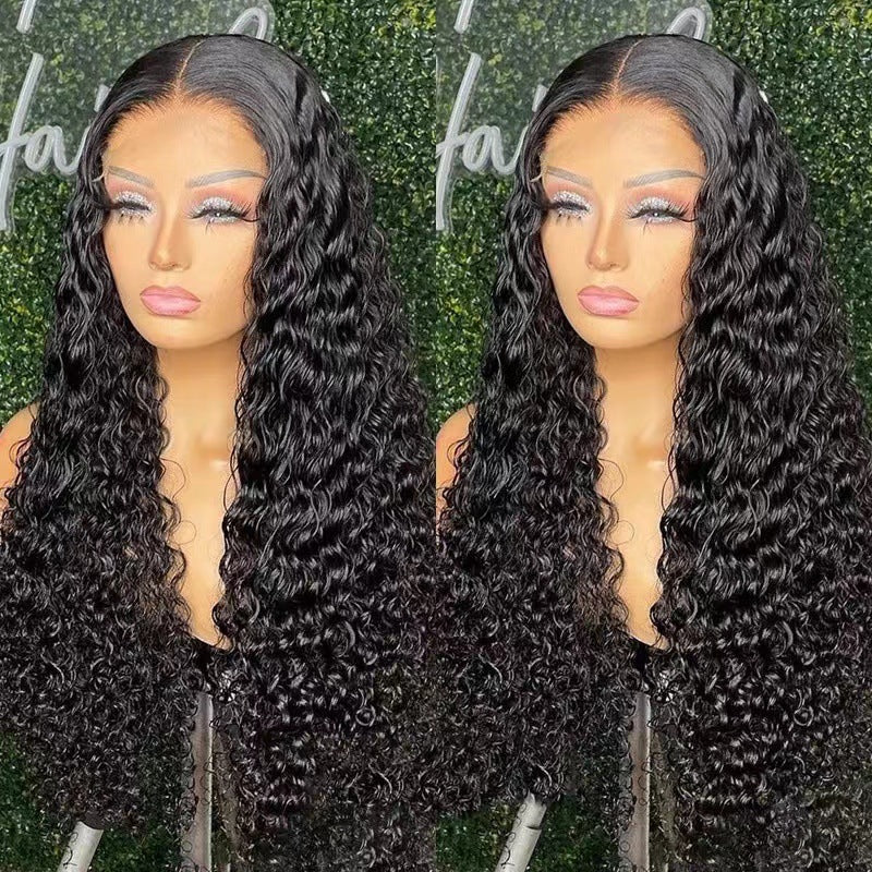 Long Curly Front Lace Chemical Fiber Wig