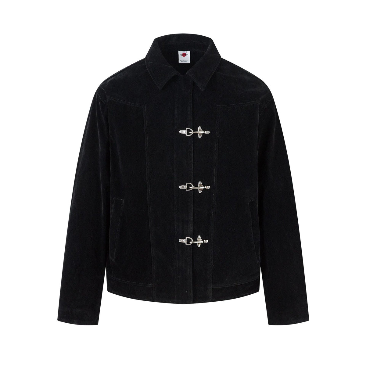 Deconstructed Jacket Design Mens Cropped Relaxed-fit Casual Outerwear