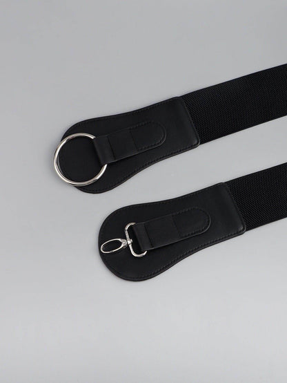 PU Elastic Wide Belt for Comfortable Fashion Fit